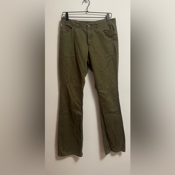 Ralph by Ralph Lauren - Women’s Bootcut/Flare Army Green Chinos - Size 6 - Picture 1 of 6
